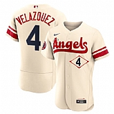 Angels 4 Andrew Velazquez Cream 2022 City Connect Flexbase Jersey Dzhi,baseball caps,new era cap wholesale,wholesale hats